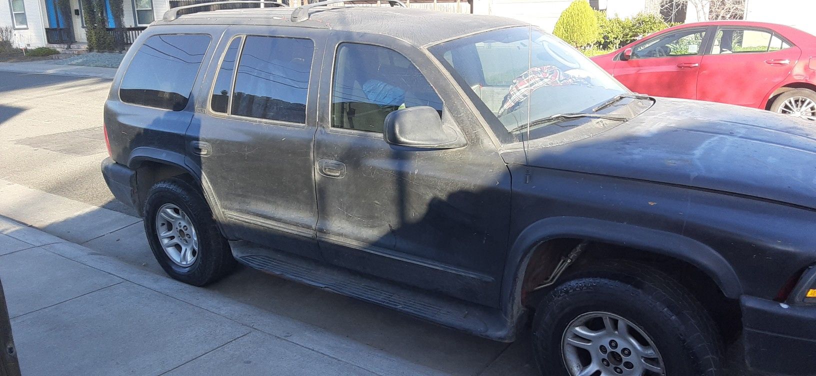 My 2002 Dodge Durango V8 4 wheel drive. Has a pretty much brand new transmission in it. Motor runs like a champ It .