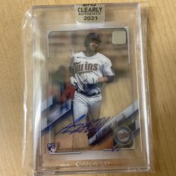 2021 Topps Clearly Authentic Alex Kirilloff Rookie Auto minnesota twins