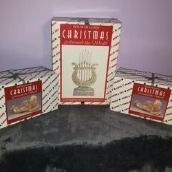 NEW Vintage House of Lloyd 🎄Around The World Shepherd’s Harp & 2 Star Cherubs