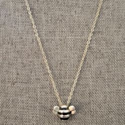 Sterling Silver Bumblebee Necklace