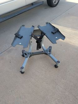 Bowflex dumbbells stand
