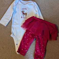 Merry and Cute Christmas baby outfit