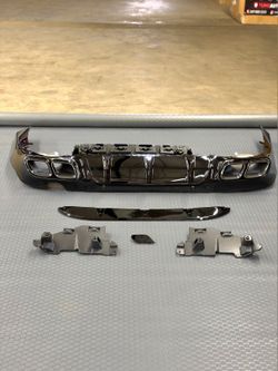 Fit Mercedes-Benz CLS 450 CLS 53 2018-2023 w257 diffuser lower valance exhaust tips amg style
