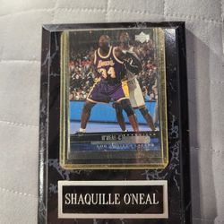 Shaquille O'Neal 1999-00 UPPER DECK #59 SHAQUILLE O'NEAL Plaque Lakers Basketball Card