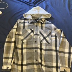 Essentials Hooded Flannel Shirt