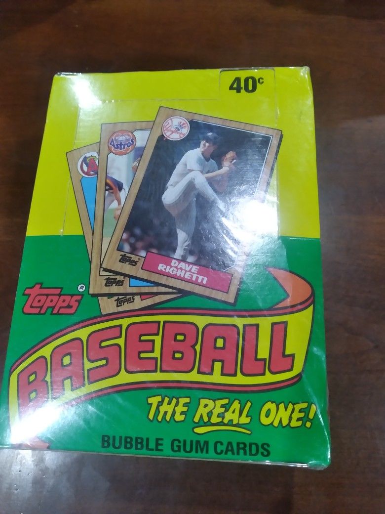 1987 Topps Wax Box.