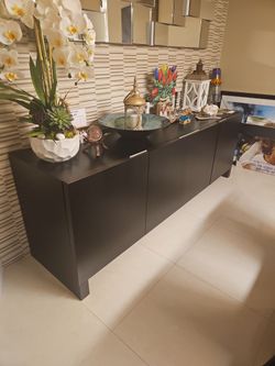 Living room dresser with storage space