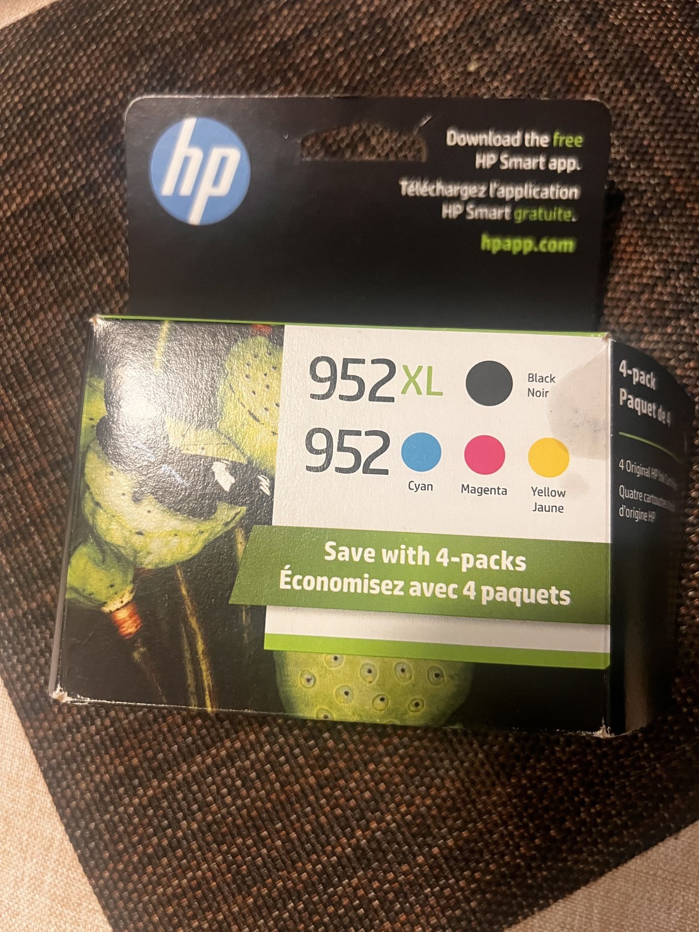 HP 952XL Black/952 Cyan; Magenta; Yellow High-Yield Ink Cartridges, Pack Of 4, N9K28AN