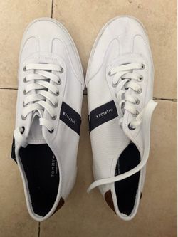 Tommy Hilfiger White Sneaker with Navy Strap- Men