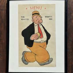 Vintage Menu Art Prints- Set Of 2