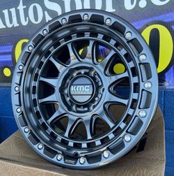 17” KMC 556 Wheels 17x8.5” Rims Size Gunmetal Finish - BrandNew