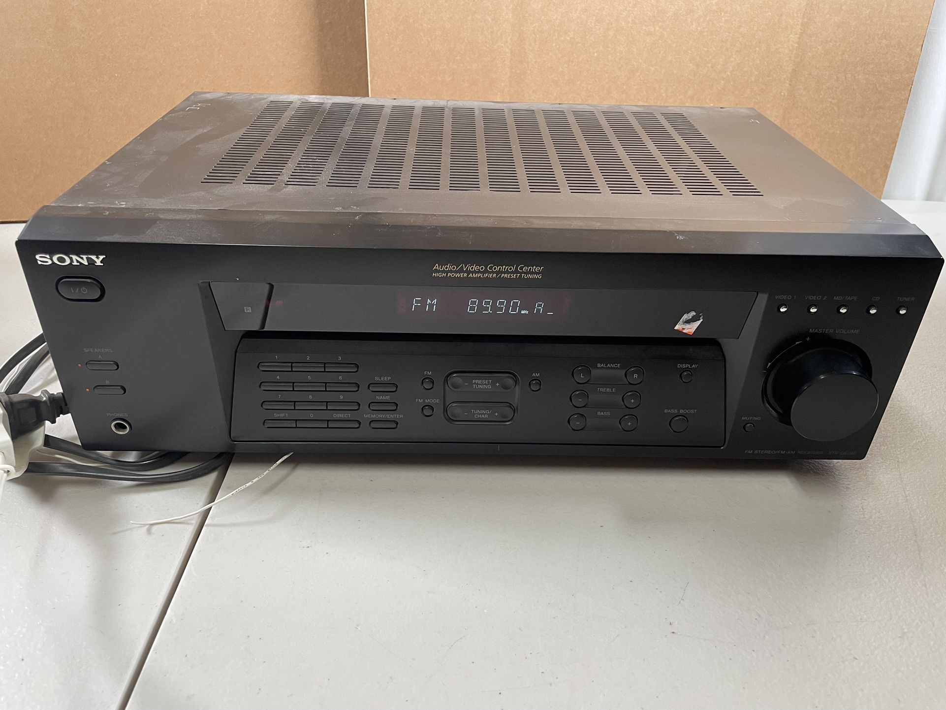 Sony STR-DE185 Receiver HiFi Stereo 2 Channel Home Audio AM/FM Tuner Sold As Is