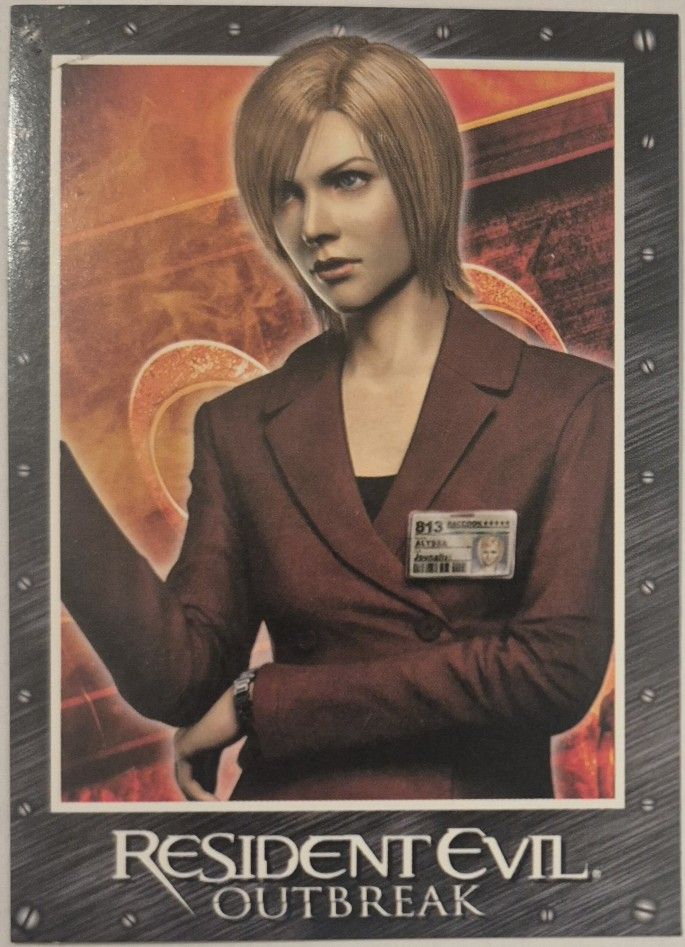 2003 RESIDENT EVIL OUTBREAK ALYSSA ASHCROFT PROMO CARD CAPCOM RARE NM!