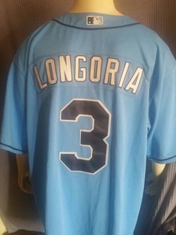 Retro Tampa Bay Rays Evan Longoria Stitched Coolbase Majestic