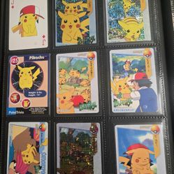 Vintage Pikachu Prism Bandai Vending Topps Pokemon Cards