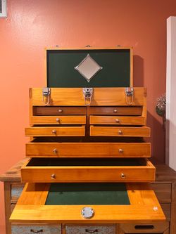 Wooden Machinist/Storage Tool Chest