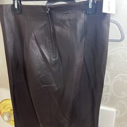 Faux Leather Long Skirt Very Nice & Elegant 