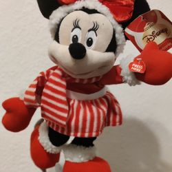 Disney Minnie Mouse Christmas 17" Ice Skating Plush Doll

