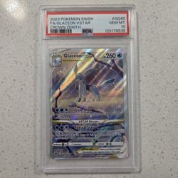 Glaceon Vstar Crown Zenith PSA 10
