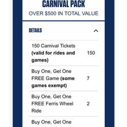 HOUSTON RODEO‼️ CARNIVAL TICKETS (sent via rodeo app)