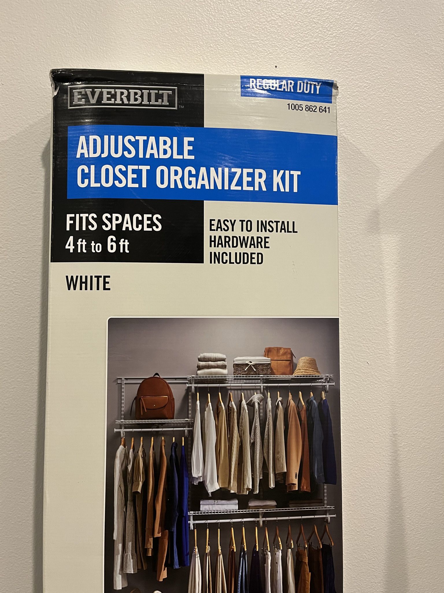 Everbilt Customizable Closet Organizer Kit