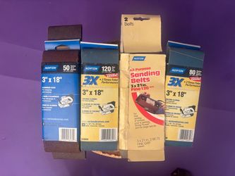 Norton Sanding Belts Assorted Grit Lot