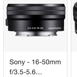Sony E- Mount Lens 16-50 Lens 