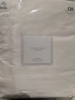 Restoration Hardware Thai Silk Solid drapes
