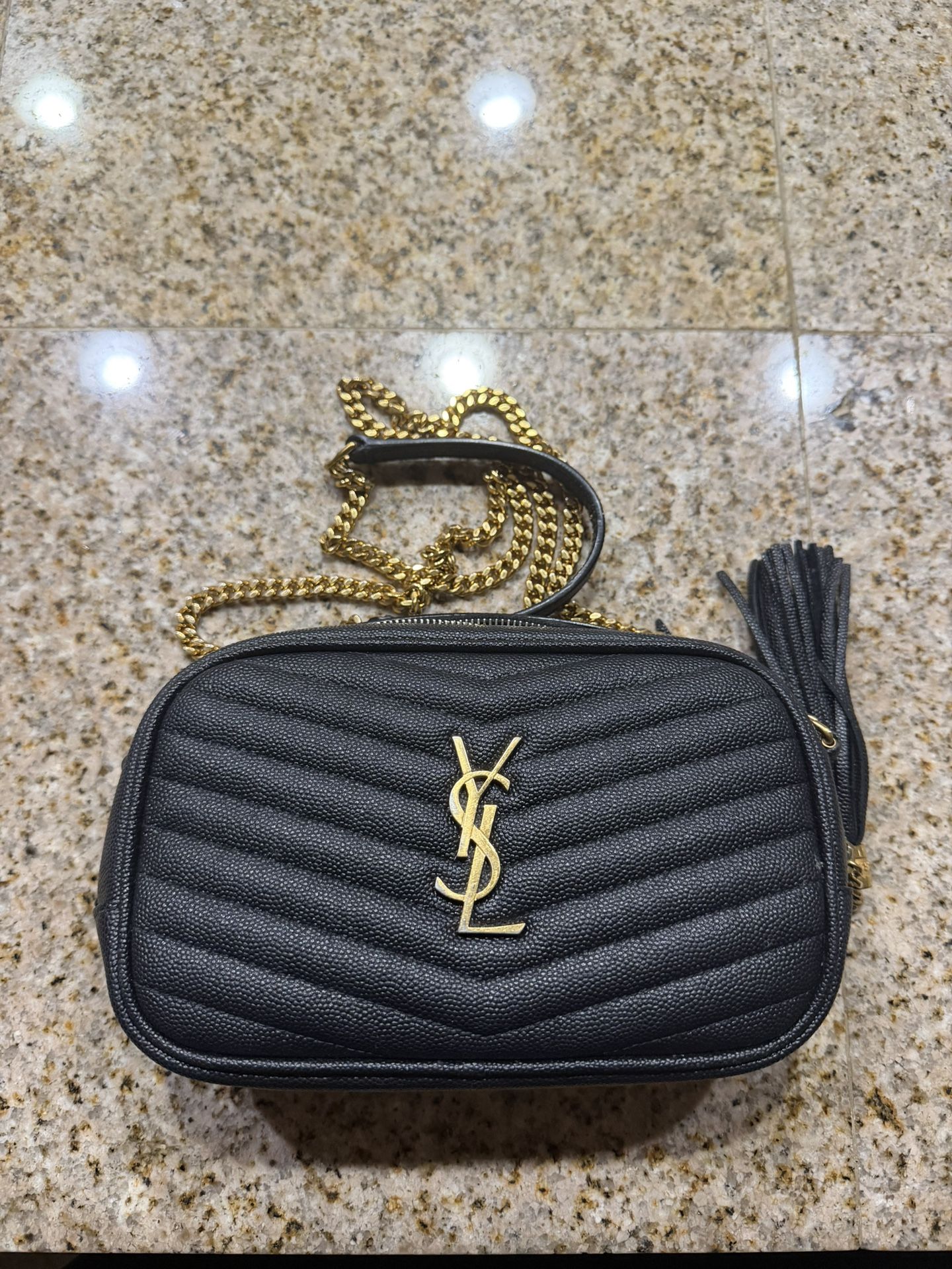 Saint Laurent Women's Grainy Leather Lou Camera Bag (OBO)