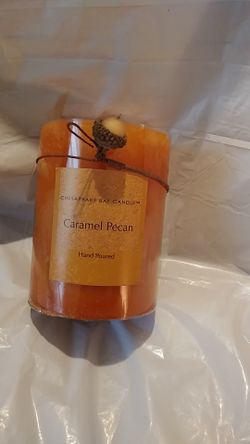 Caramel Pecan Pillar Hand poured