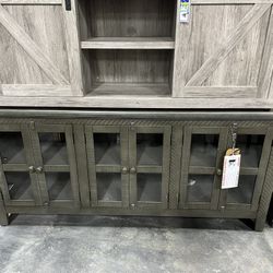 70” Grey Tv Stand On Sale Now! 