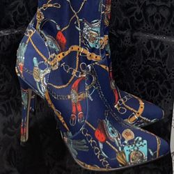 Multicolored Thigh High Boots 