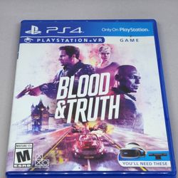Blood & Truth for Sony Playstation 4 (PS4) by London Studio: PSVR