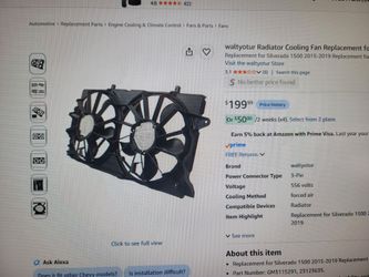 Radiator Cooling Fan Assembly for Silverado 1500