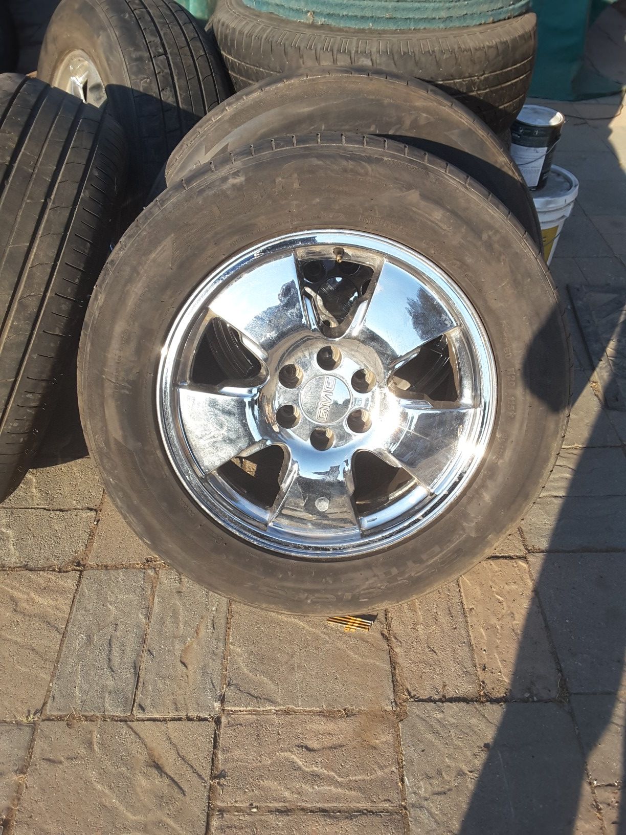 GMC 20" tires and rims.