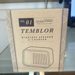 *-*-* Temblor Wireless Speaker & Charger – New *-*-*