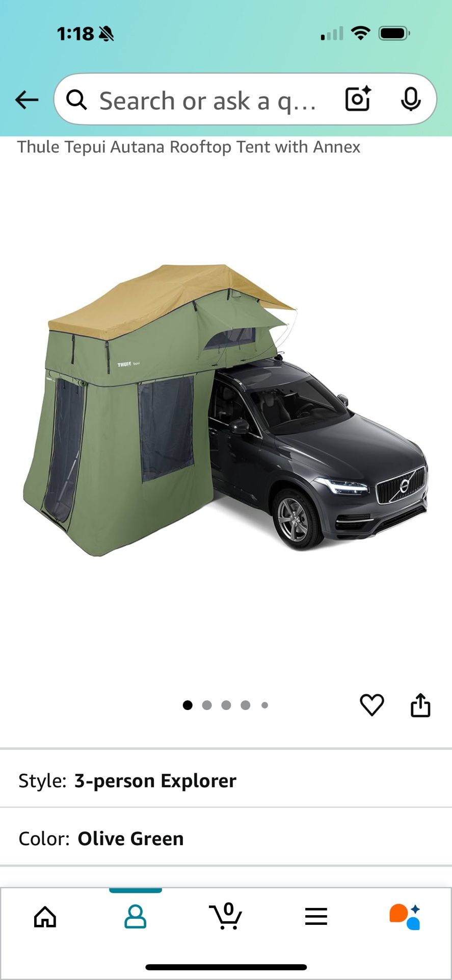 Thule Tepui Autana Rooftop Tent With Annex 