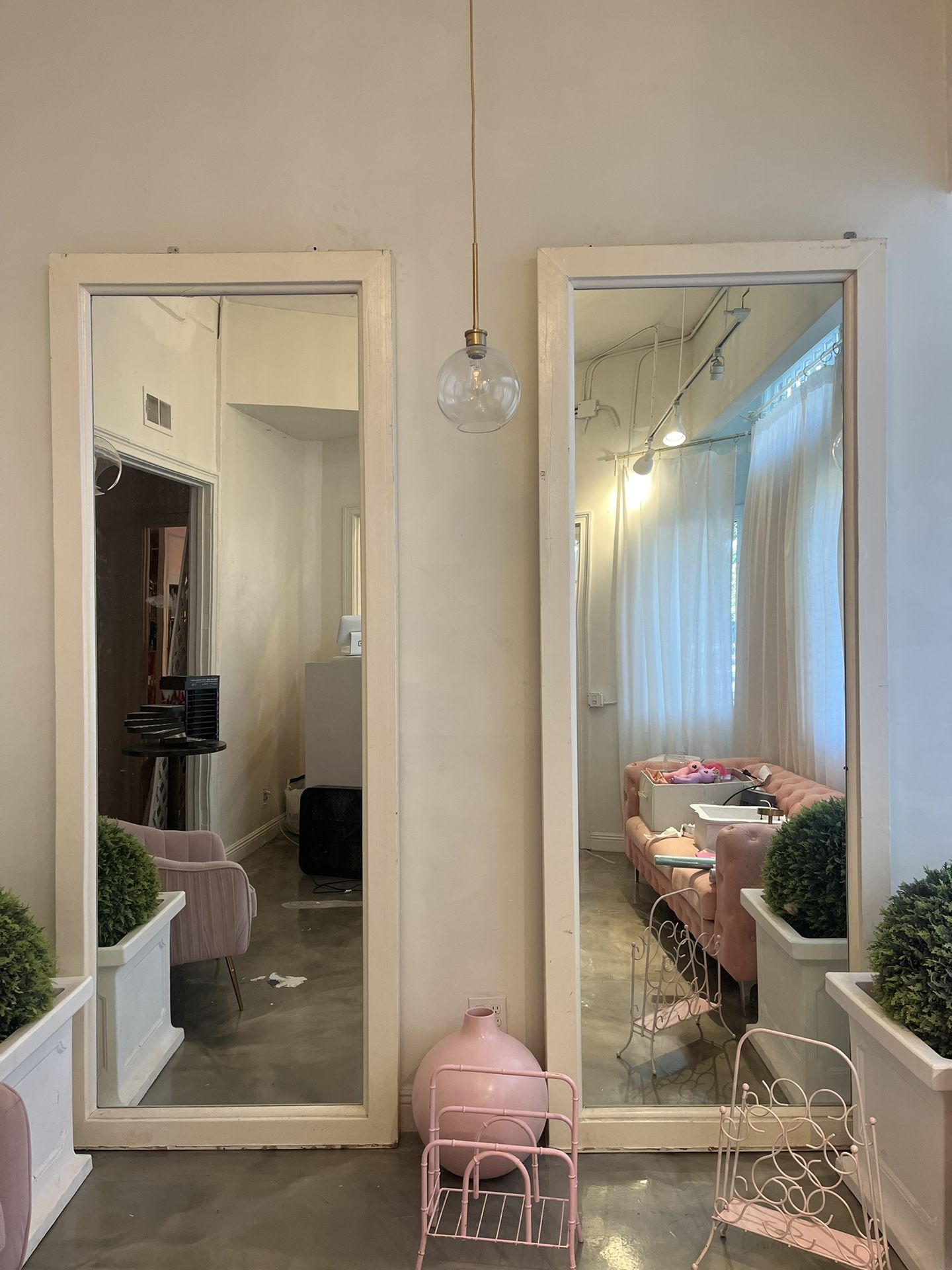 GORGEOUS oversized  mirrors 9.5’ Tall!