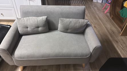 Little gray small couch