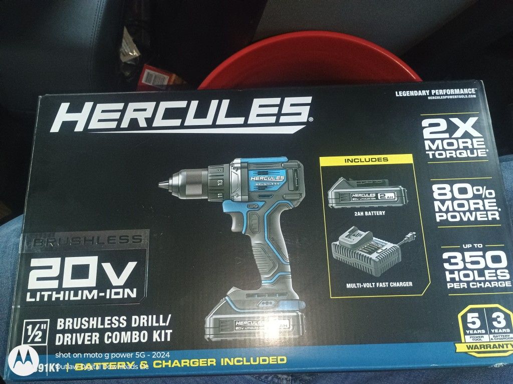 Hercules Drill Driver Set W Battery And Charger