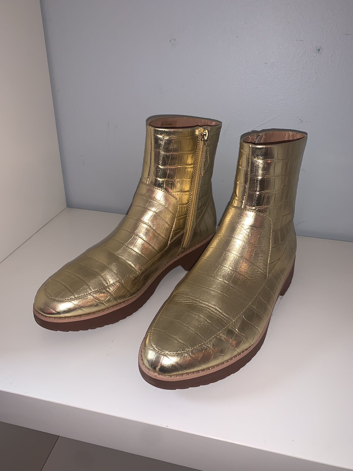 Gold Boots - Women’s Size 9.5