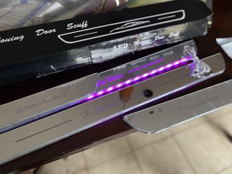 illuminated LED door sill plates designed for Mercedes-Benz 