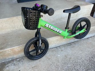 Green Strider Balance Bike