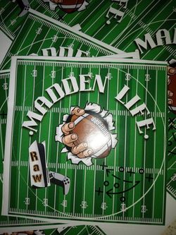Raw Madden Life  (Decal- Car Back Window Sticker (For Real Madden Players)