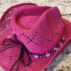 Woman’s Pink Cowboy Hat One Size 