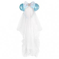 COPY - Disney Minnie Ears Headband With Veil - Frozen