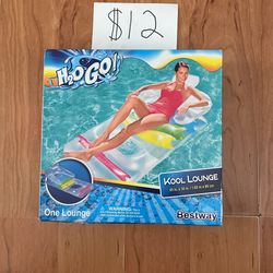 New $12! H2O GO! Bestway Kool Lounge 65 In X 35 In