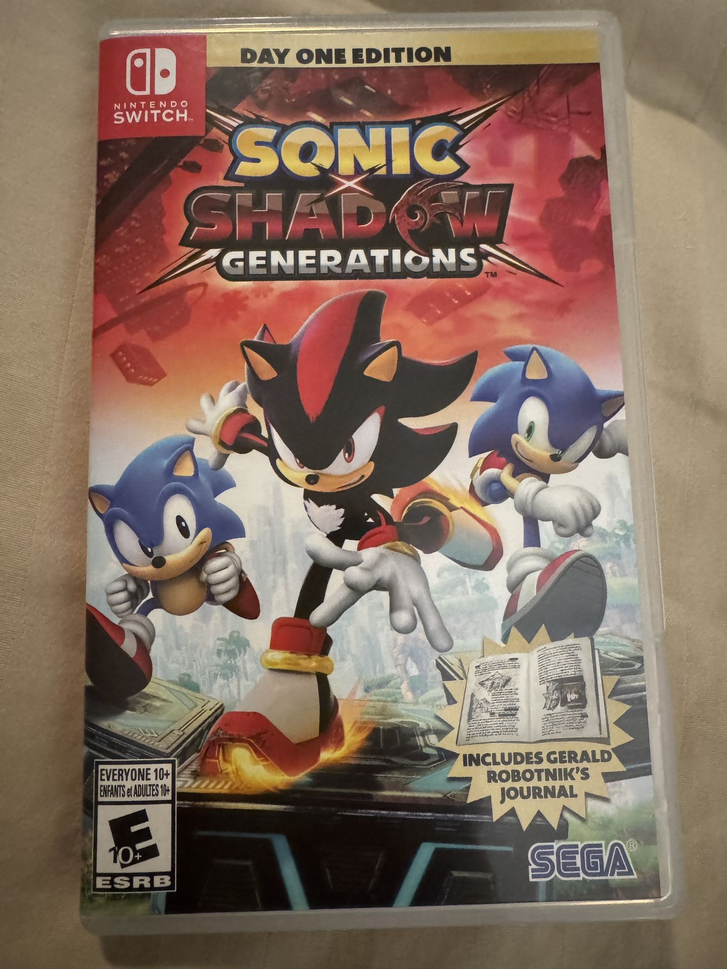Nintendo Switch Sonic Shadow Generations With Case