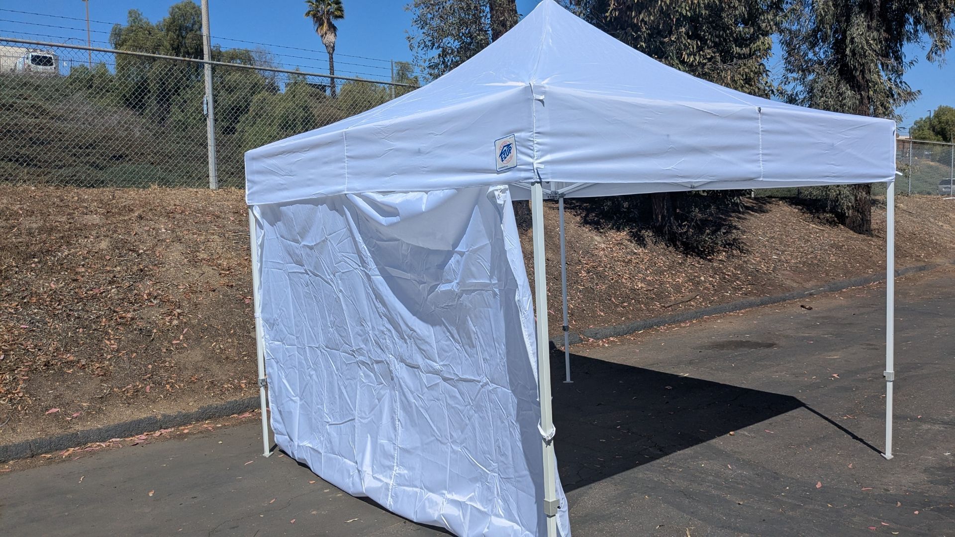 Canopy 10x10 E-Z UP Commercial Instant Folding Wall Tent EZUP CSWH10SCSTL Wedding Event Vending
