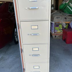 Metal file cabinet